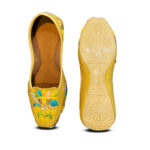 steploom women’s loafer style punjabi jutti | handcrafted embroidered ethnic mojari | soft cushion footbed | traditional casual wear for weddings & festive outfits