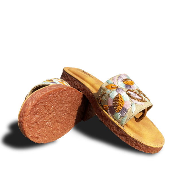 steploom women flats slippers stylish model ethnic embroidered casual slip on footwear (copy)