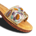 steploom women flats slippers stylish model ethnic embroidered casual slip on footwear (copy)