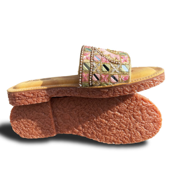 STEPLOOM Women Flats Slippers Stylish Model Ethnic Embroidered Casual Slip-On Footwear steploom women flats slippers stylish model ethnic embroidered casual slip on footwear